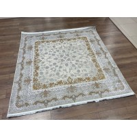 Иранский ковер Shahname 1200 409 Серый квадрат